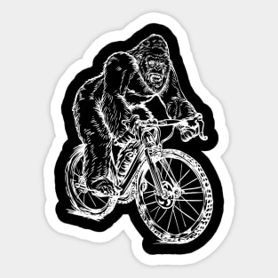 SEEMBO Gorilla Cycling Bicycle Bicycling Cyclist Biking Bike Sticker